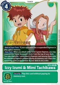 Izzy Izumi & Mimi Tachikawa Card Front