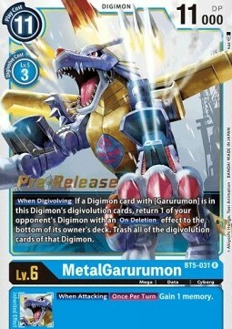 MetalGarurumon Card Front