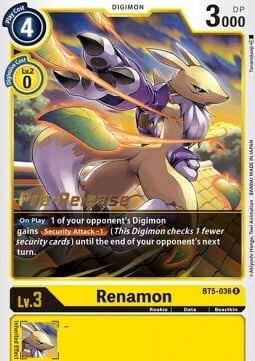 Renamon Card Front