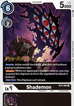 Shademon Card Front