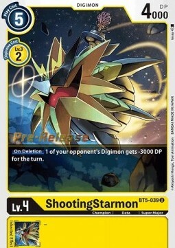 ShootingStarmon Card Front
