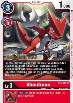 Shoutmon Card Front