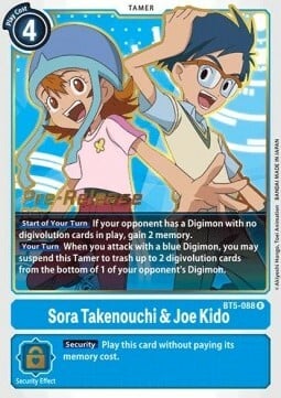 Sora Takenouchi & Joe Kido Card Front
