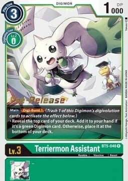 Terriermon Assistant Card Front