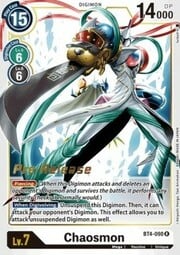 Chaosmon · Pre-Release Stamped BT4-090