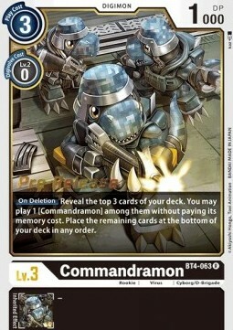 Commandramon Card Front