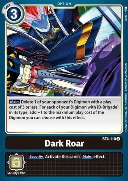 Dark Roar Card Front