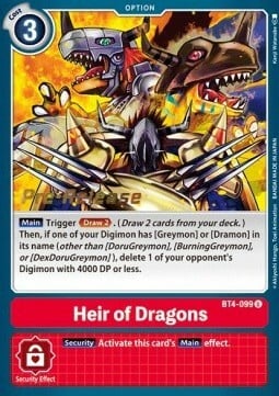 Heir of Dragons Card Front