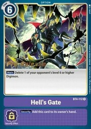 Hell's Gate · Pre-Release Stamped BT4-112