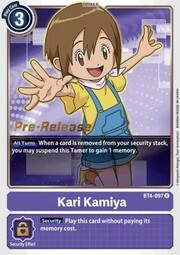 Kari Kamiya · Pre-Release Stamped BT4-097