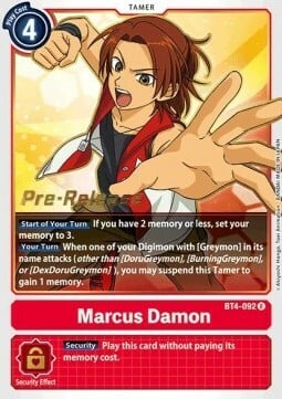 Marcus Damon Card Front