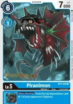 Piranimon Card Front