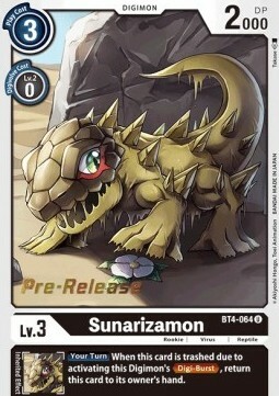 Sunarizamon Card Front