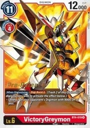 VictoryGreymon · Pre-Release Stamped BT4-019
