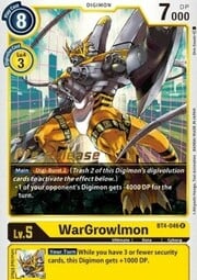WarGrowlmon · Pre-Release Stamped BT4-046