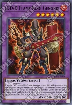D/D/D Flame King Genghis Card Front