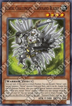 Heroic Challenger - Thousand Blades Card Front