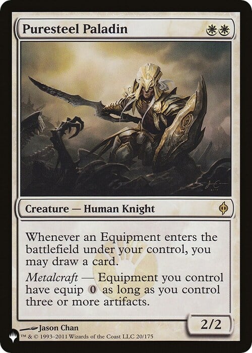 Puresteel Paladin Card Front