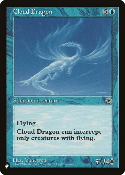 Cloud Dragon Card Front