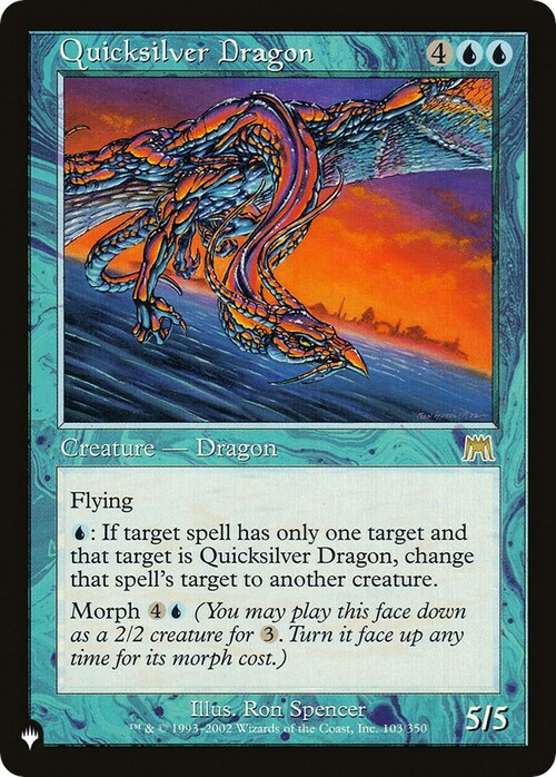 Quicksilver Dragon Card Front