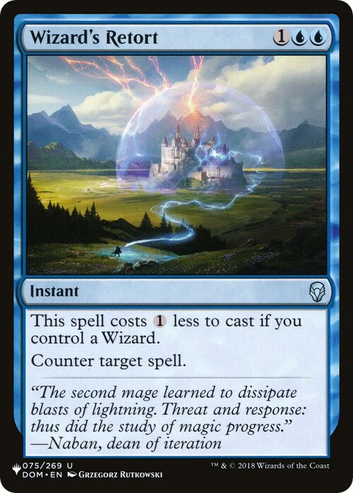 Wizard's Retort Card Front