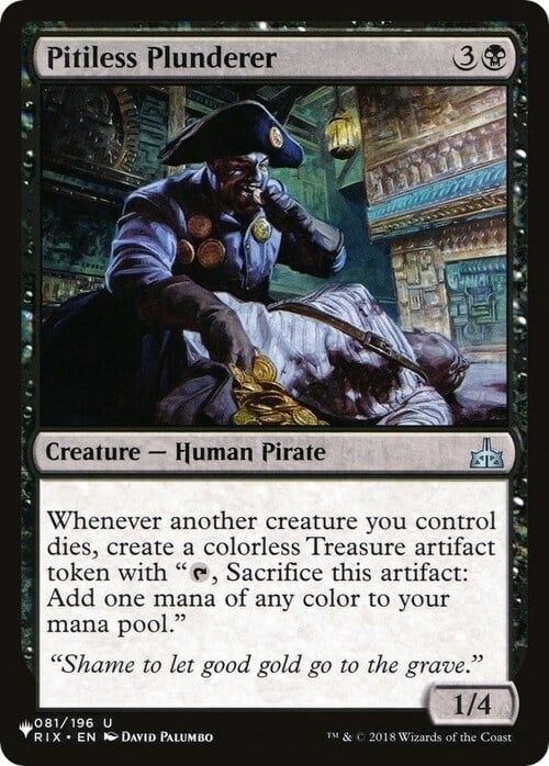 Pitiless Plunderer Card Front