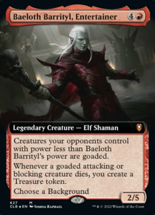 Baeloth Barrityl, Intrattenitore Card Front