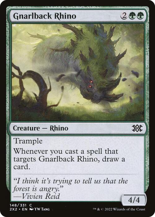 Rinoceronte Dorsonodoso Card Front