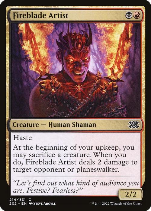 Artista delle Lame Infuocate Card Front