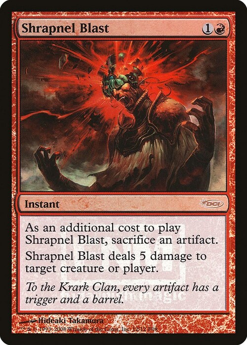 Shrapnel Blast Card Front