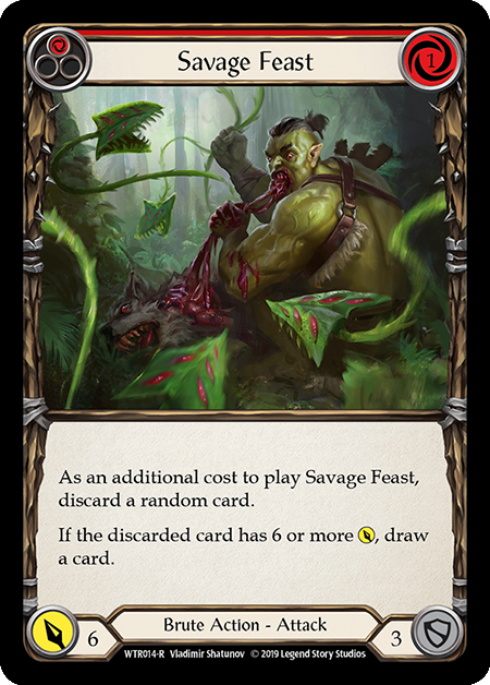 Savage Feast - Red Card Front