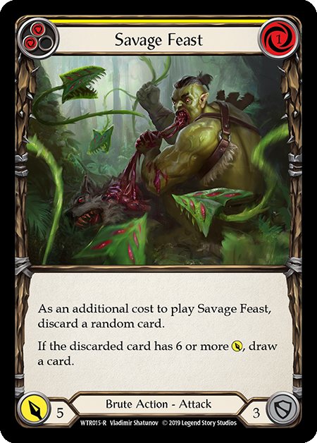 Savage Feast - Yellow Card Front