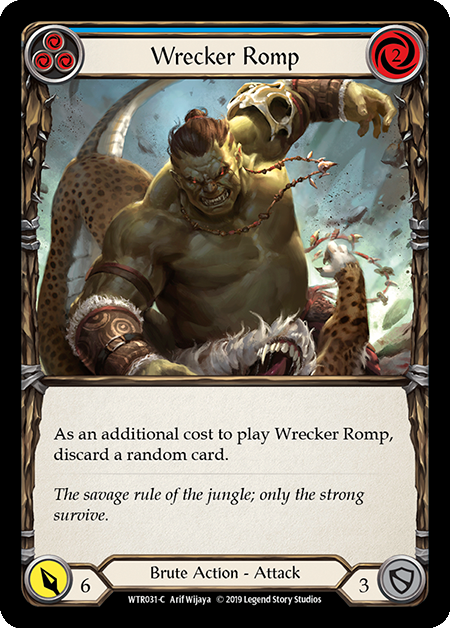 Wrecker Romp (Blue) Card Front