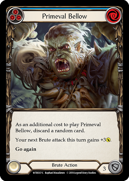 Primeval Bellow (Blue) Card Front