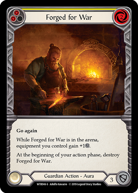 Forged for War Card Front