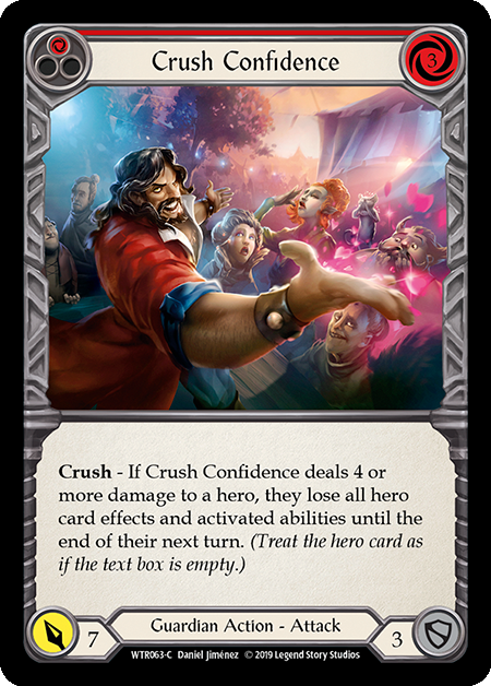 Crush Confidence (Red) Card Front