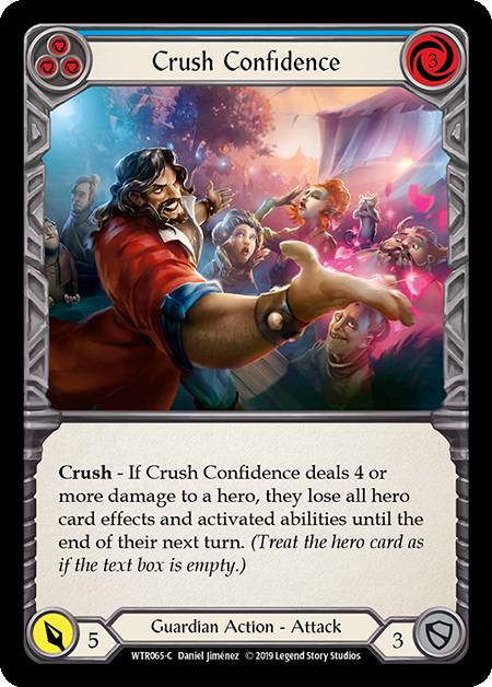 Crush Confidence (Blue) Card Front
