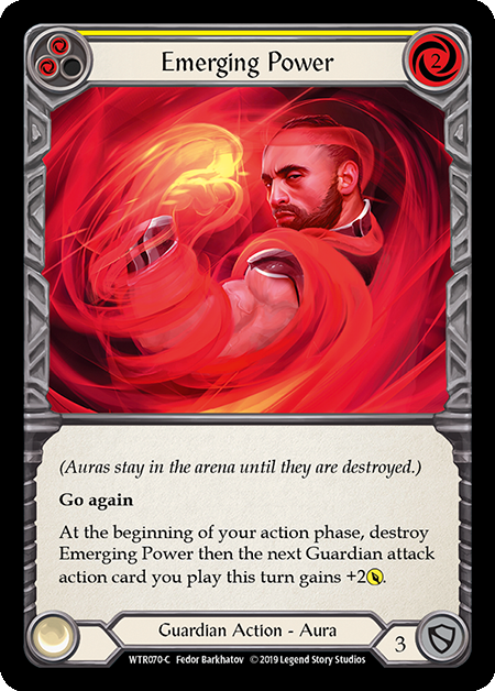 Emerging Power - Yellow Card Front