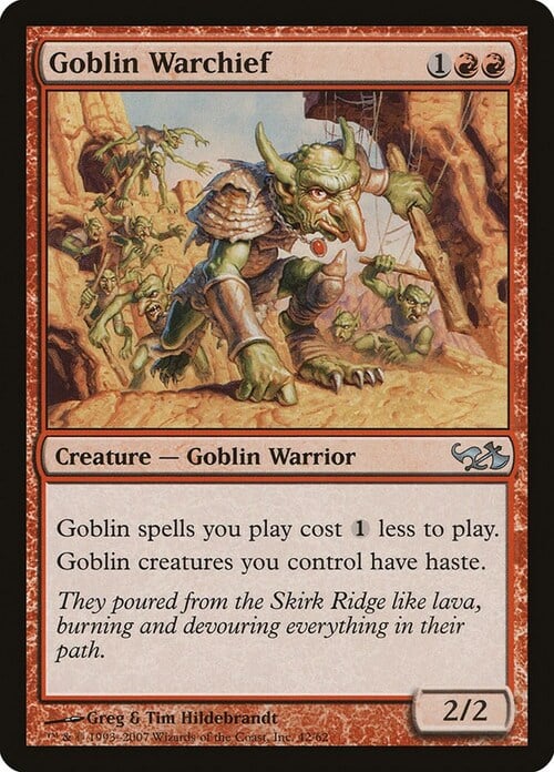 Goblin Warchief Card Front