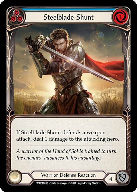 Steelblade Shunt - Blue Card Front
