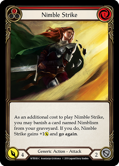 Nimble Strike - Red Card Front
