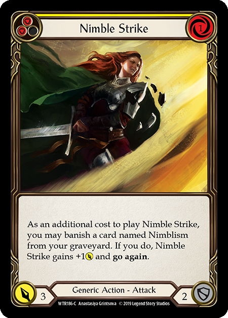 Nimble Strike (Yellow) Card Front
