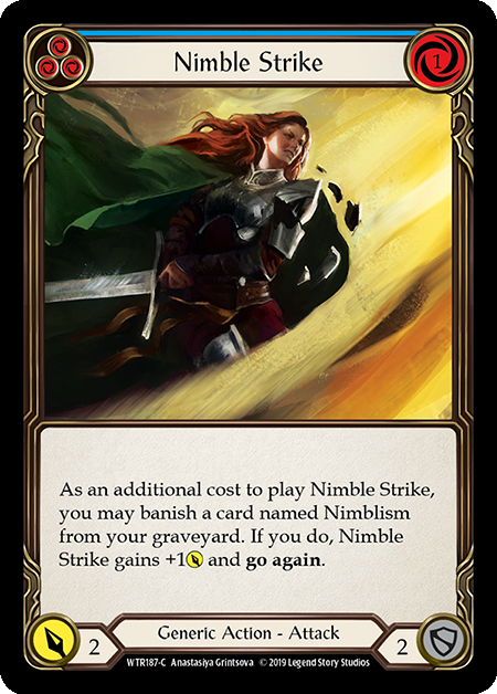 Nimble Strike (Blue) Card Front
