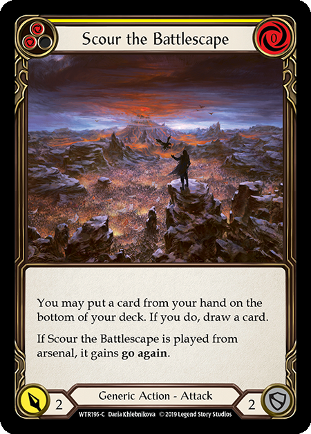 Scour the Battlescape - Yellow Card Front