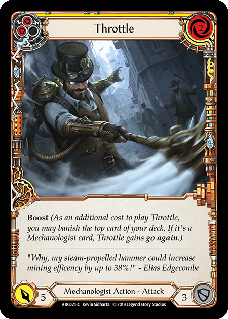 Throttle - Yellow Card Front