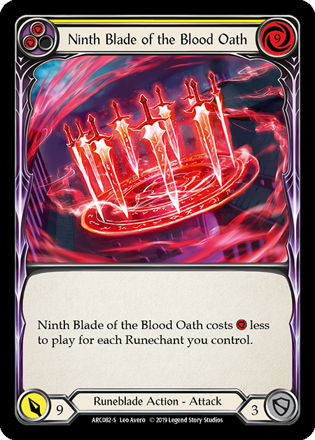 Ninth Blade of the Blood Oath Card Front