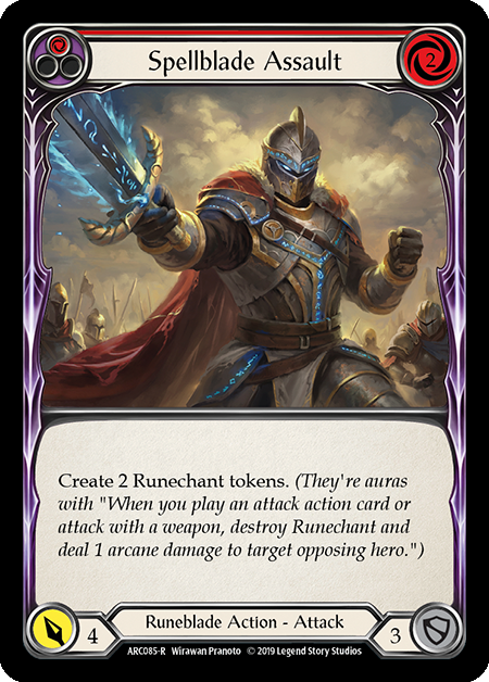 Spellblade Assault - Red Card Front