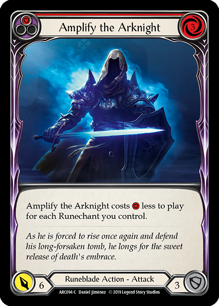 Amplify the Arknight - Red Card Front