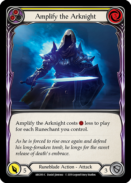 Amplify the Arknight - Yellow Card Front