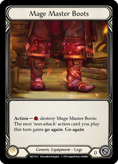 Mage Master Boots Card Front